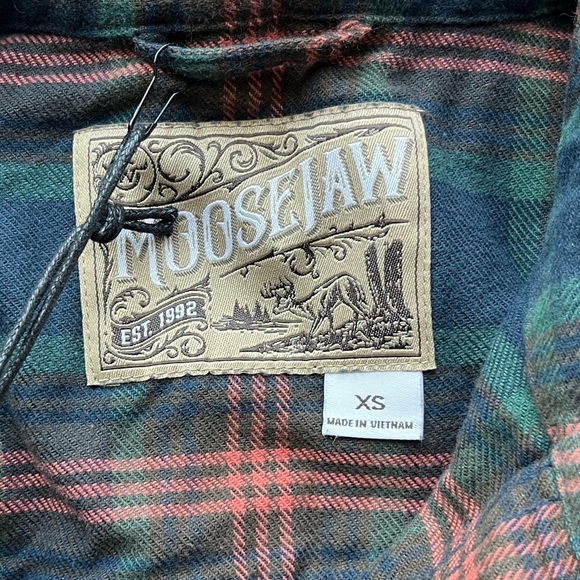 🆕 Moosejaw Men's Plaid Flannel Shirt XS Multicolor Long Sleeve Casual Unisex - Picture 5 of 10